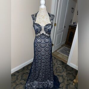 Navy blue dress